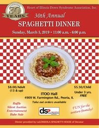 2019 Spaghetti Dinner flier